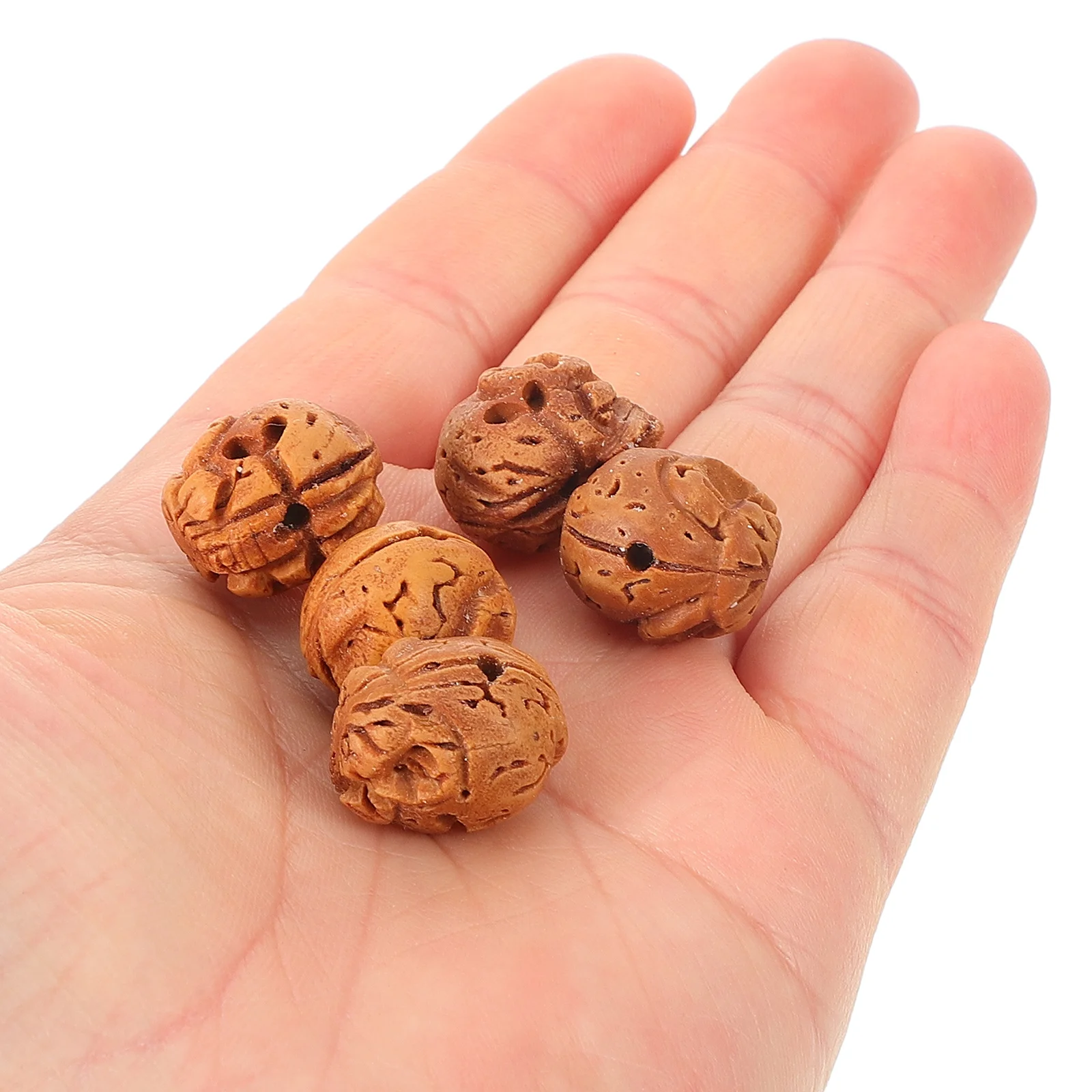 

5 Pcs Carving Elephant Bracelet Beads Diy Necklace for Crafting Shape Artisan Pits Decorations Jewelry Making