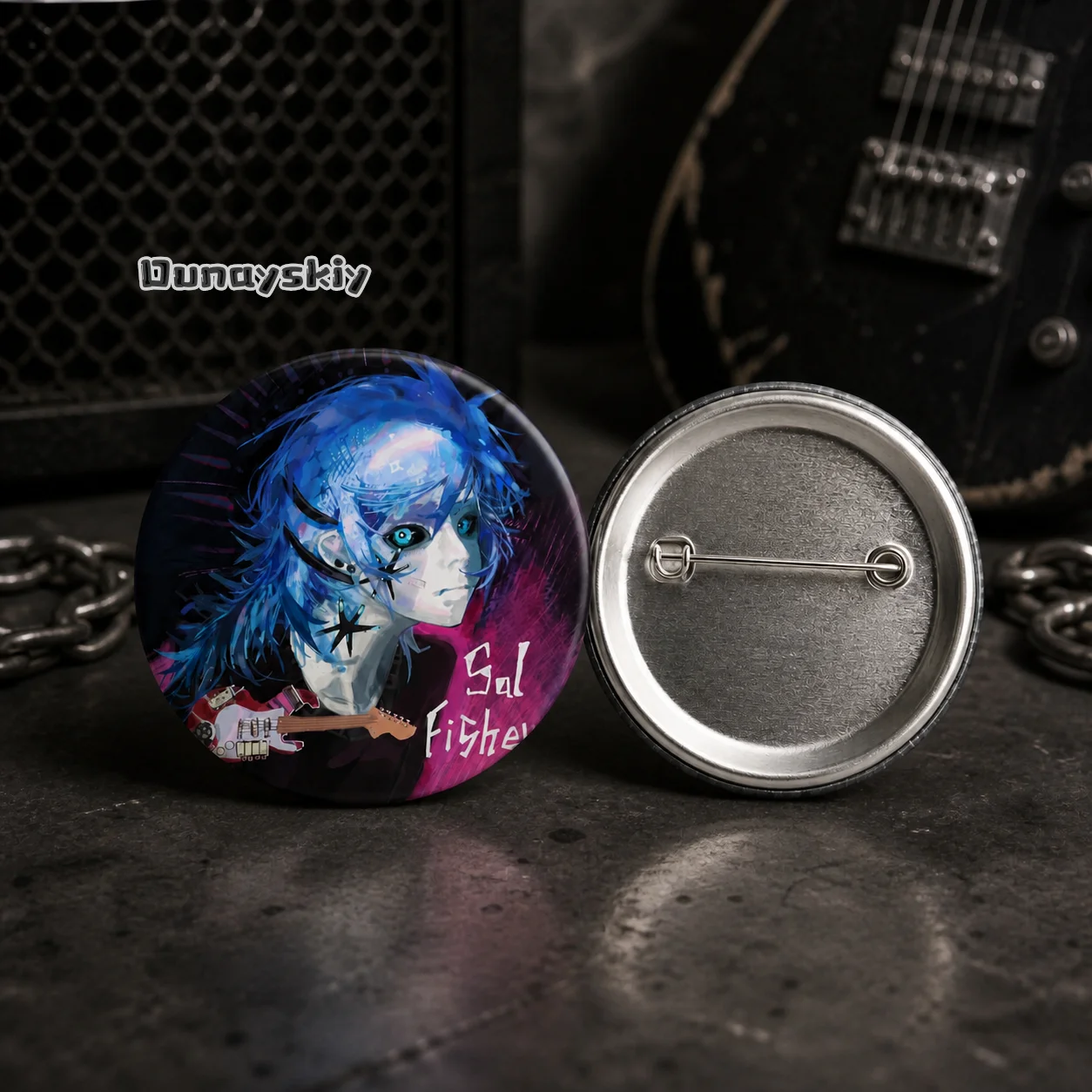 Sal Fisher Sallyface Cartoon Style Badge Brooches On Backpack Decoration Round Enamel Pins For Accessorys Cosplay Badge