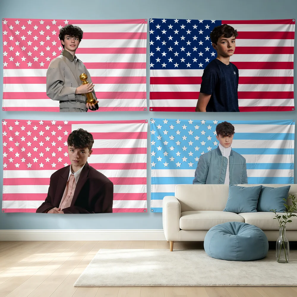 Actor O-Owen Cooper Flag Polyester Banner Flags For Party Bar Club Outdoor Interior Wall Paper Decoration Banner Fans Gift