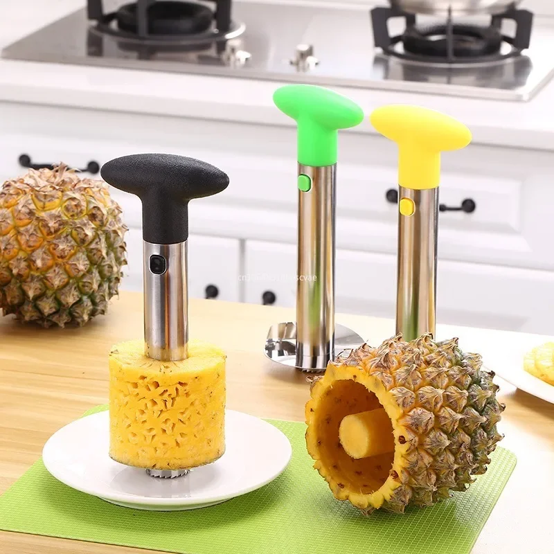 Cortador y Pelador de Piña, Accesorios de Cocina de Acero Inoxidable, Herramientas para Frutas, Descorazonador, Removedor de Semillas, Utensilios para el Hogar