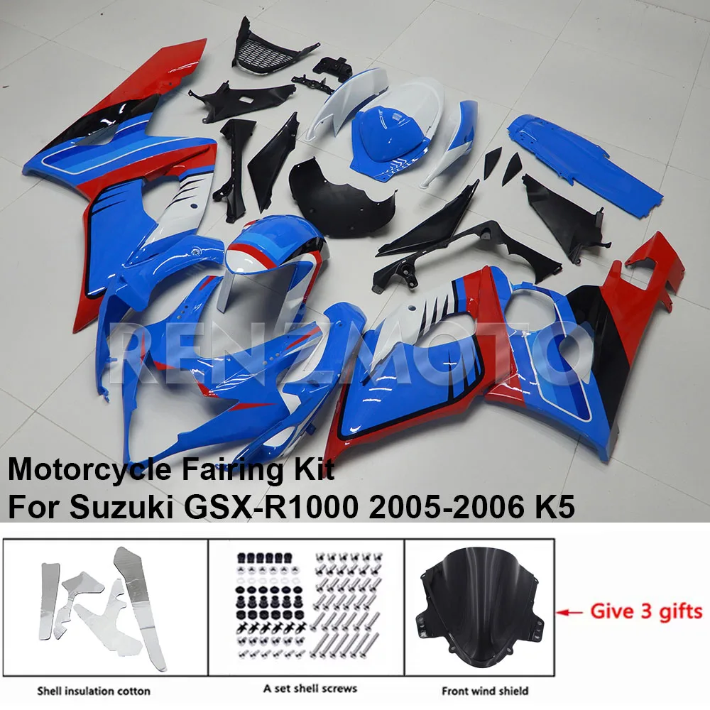 

S1005-1002 For Suzuki GSX-R1000 2005-2006 K5 K6 Fairing Motorcycle Set Body Kit Decoration Plastic Guard Plate Accessories Shell