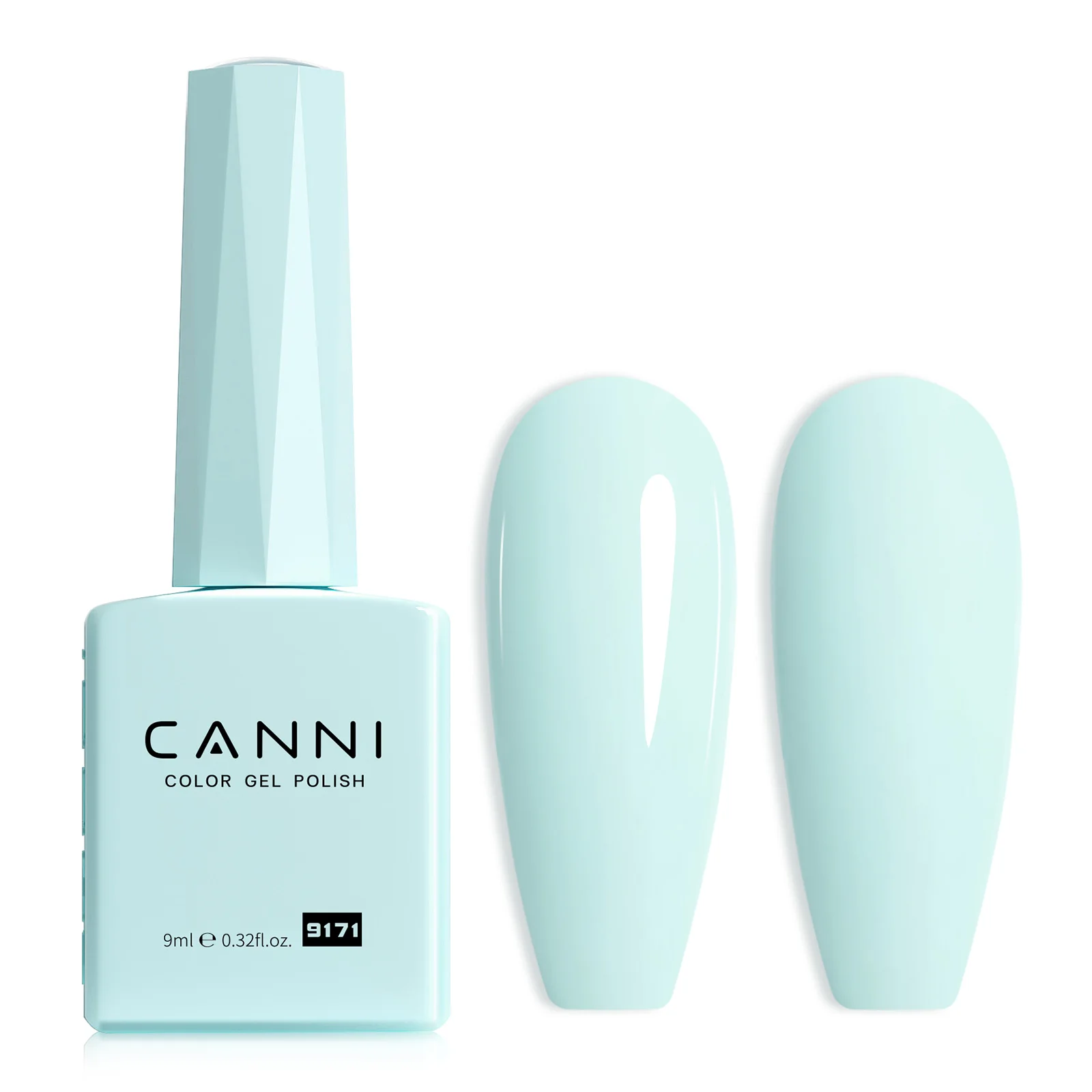 CANNI 9ml Gel Nail Polish TPO/HEMA FREE Summer Nails Light Blue #9171 Color Elegance Lady Gel Soak Off UV LED Semi Permanent Gel