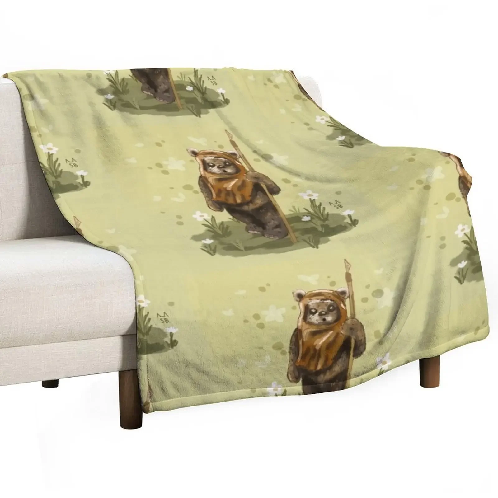 

adorable Ewok Throw Blanket warm for winter Luxury Throw Sofas Blankets