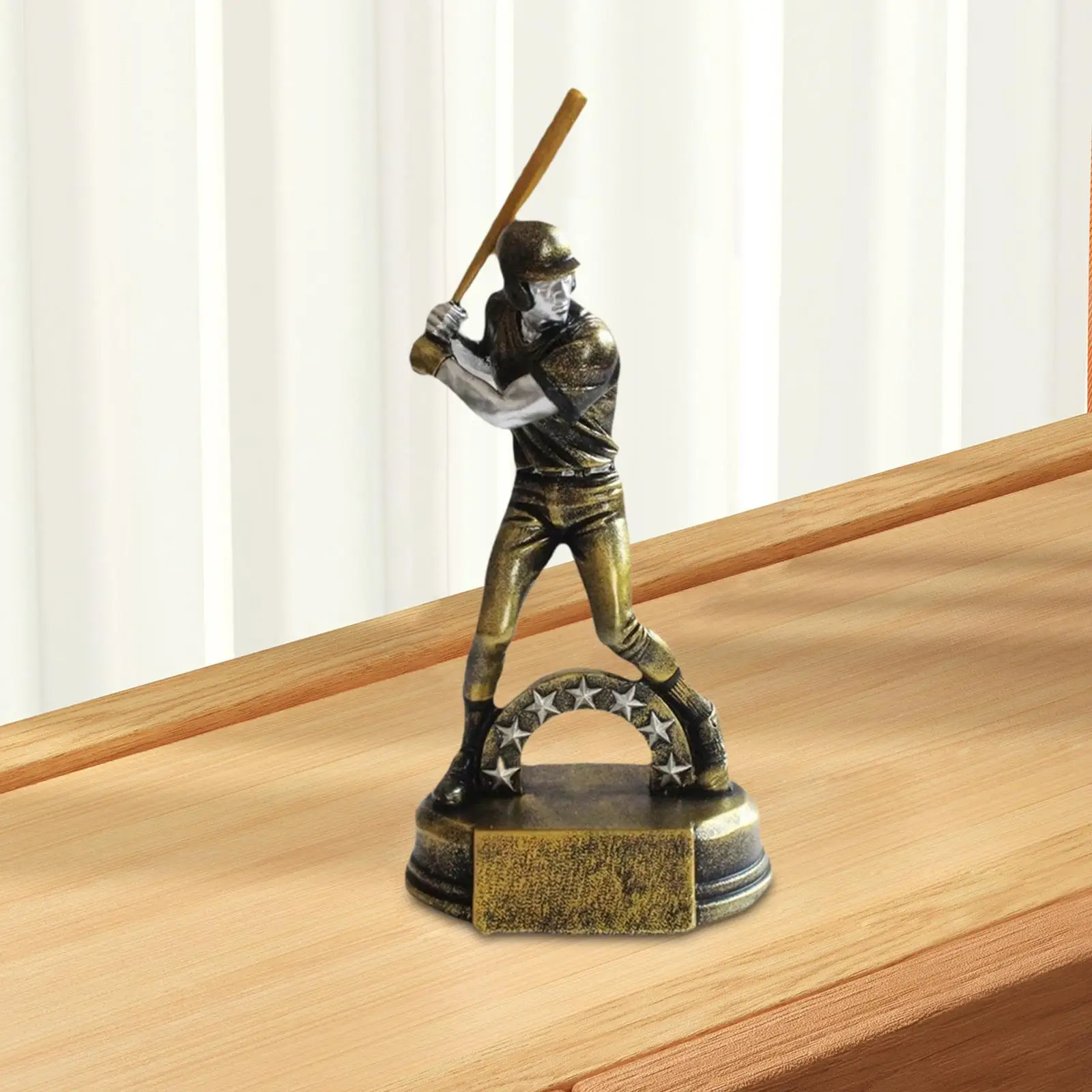 

Boys Player Statue Winner Trophy Baseball Batter Trophy Athlete Figurine for Game Home Tournament Competition League Match
