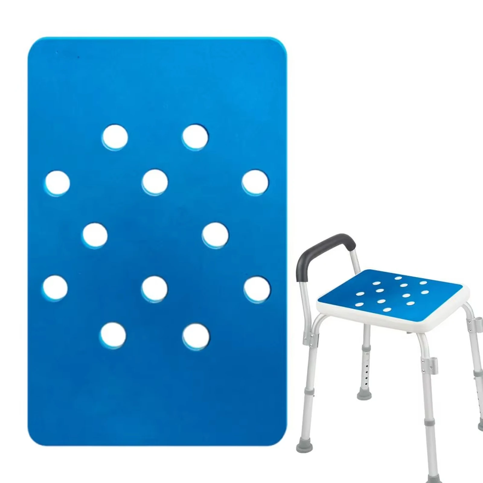 Shower Seat Cushion Bath Chair Mat Anti Skid Waterproof Bench Mat For Senior Elderly Disabled Personal Hygiene Daily Routine