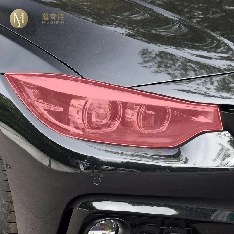 

For BMW F32 F33 Series4 2015-2019 pre cut car exterior headlight scratch resistant TPU protective film transparent/smoked