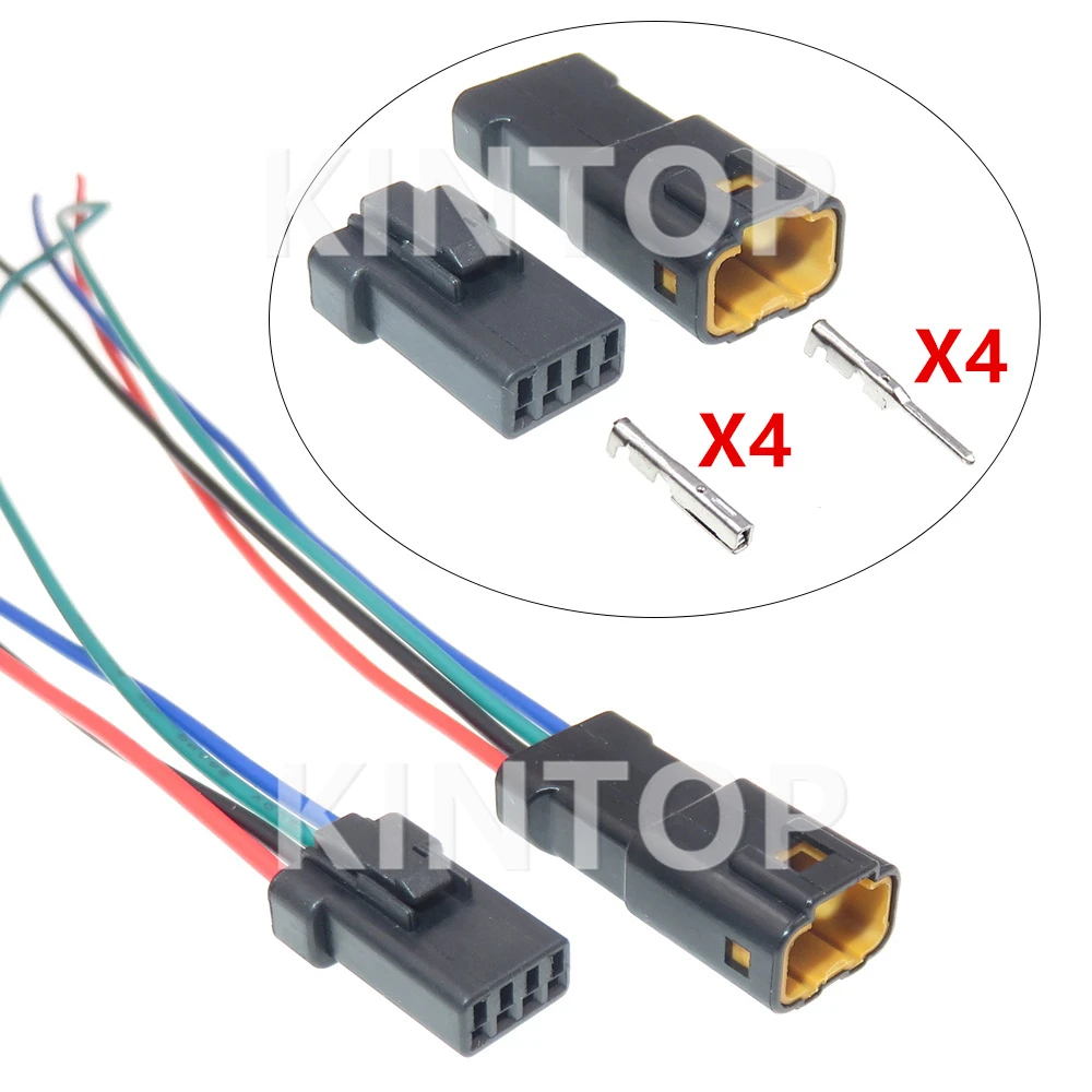 

1 Set 4 Pins 04T-JWPF-VSLE-S 04R-JWPF-VSLE-S AC Assembly Car Electric Cable Connector with Wires Auto Male Plug Female Socket