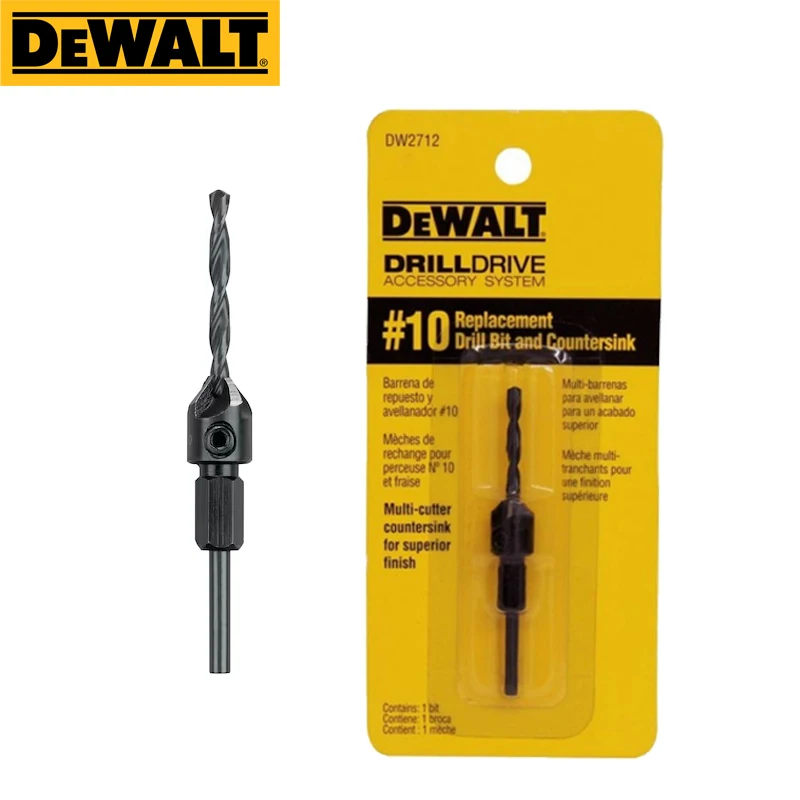 Imagem -04 - Conjunto de Brocas de Reposição Dewalt Dw2710 Dw2711 Dw2712 10 Acessórios para Perfuração e Escareamento de Madeira Escareadora