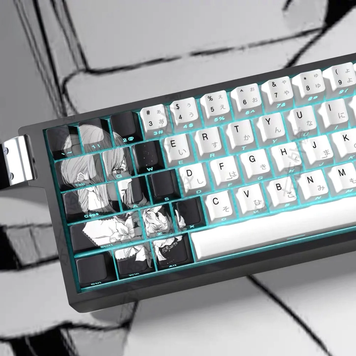 

Machima Keycap Set PBT 136 Key Cherry Side Engraved Translucent Keycap Suitable for MX Switch Player Mechanical Keyboard