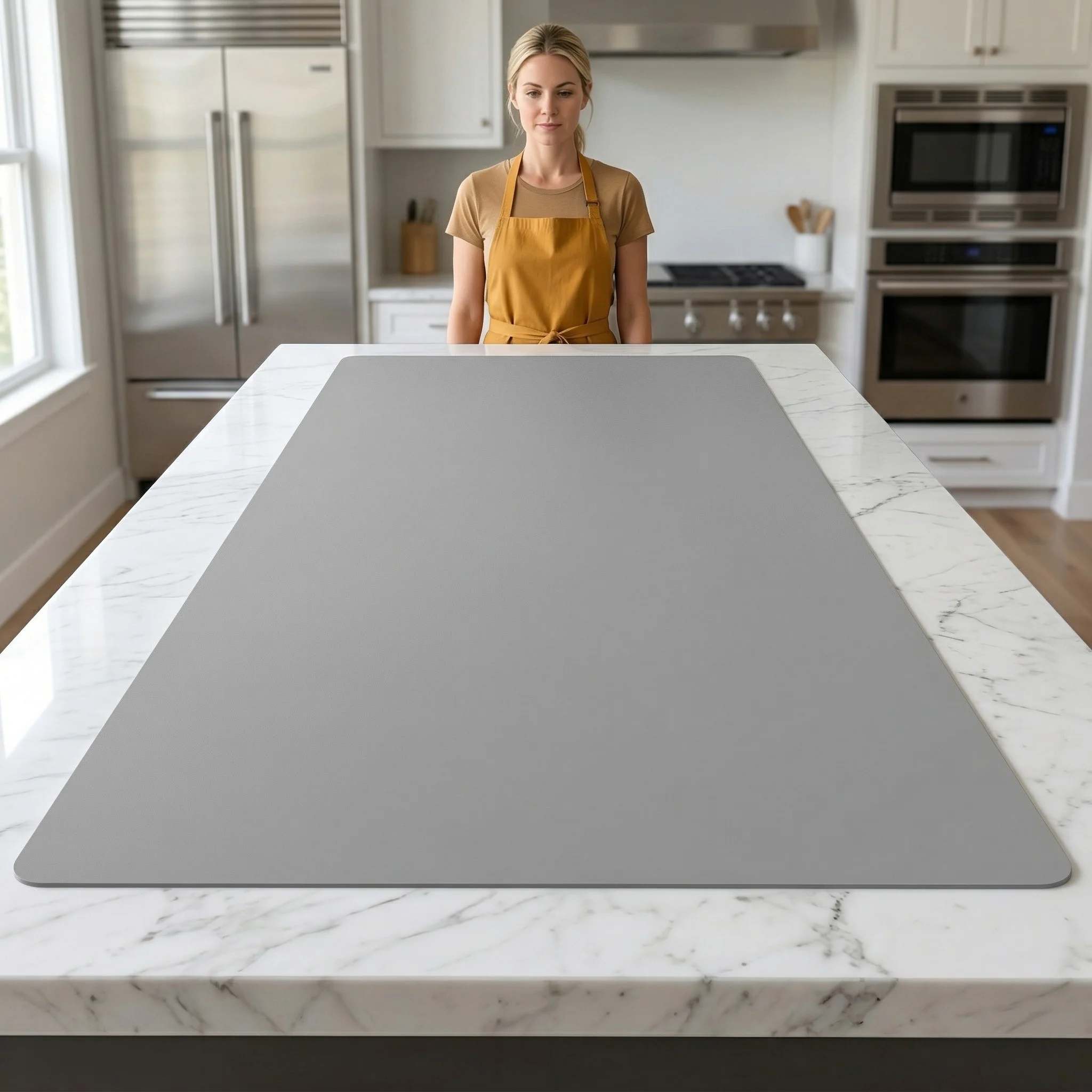 Extra Large Silicone Mat 58x118cm Waterproof Table Protector Heat Resistant Non-Slip Kitchen Countertop Pad Desk Mat