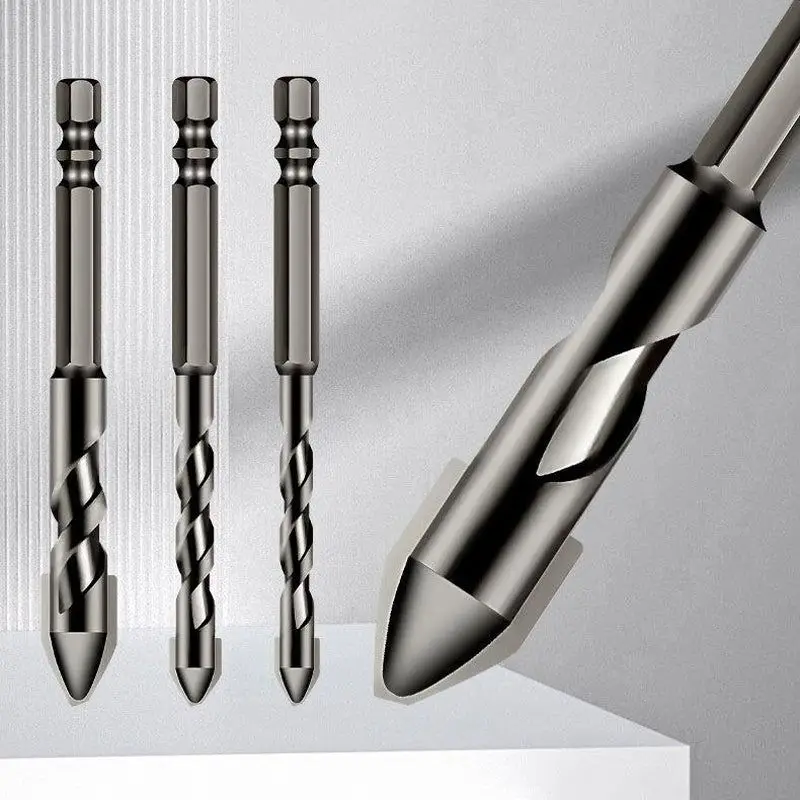 Crooked Drill Bit High-speed Steel for Wood Plastic Metal Wide Range of Size Sharp Shank Alloy Steel Drill Bit For Tile Ceramic