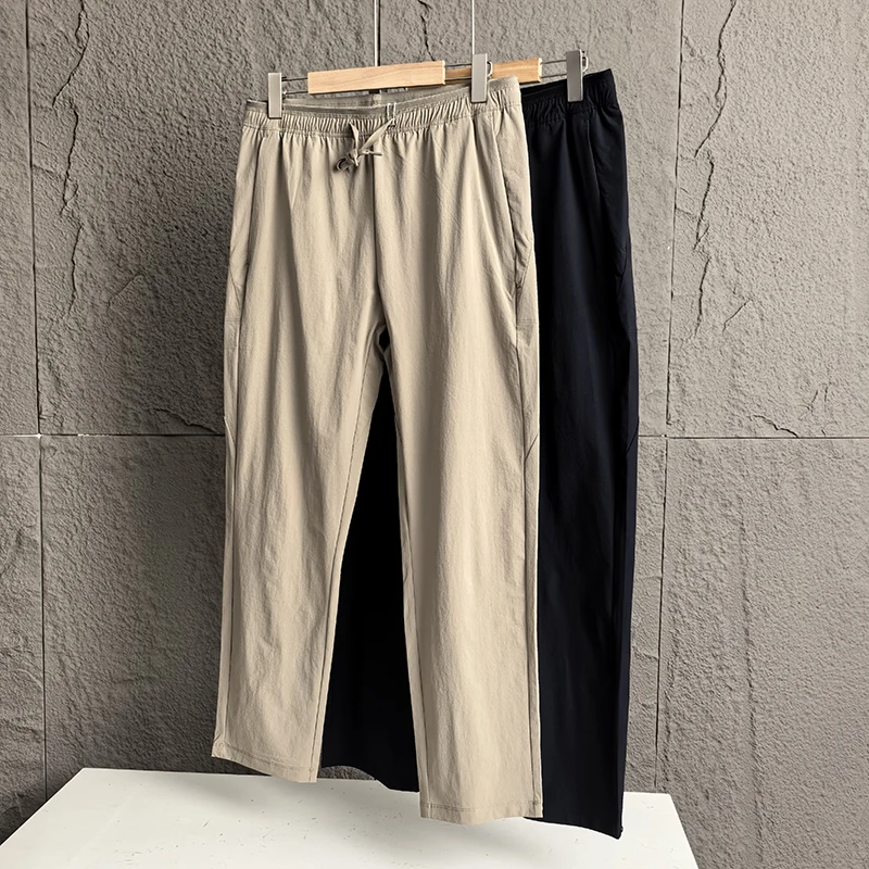 

Men's Outdoor Summer New Arrival Qui Dry High Elastic Sports Casual Pants Trendy 3D Tailoring Straight Leg mid Waist