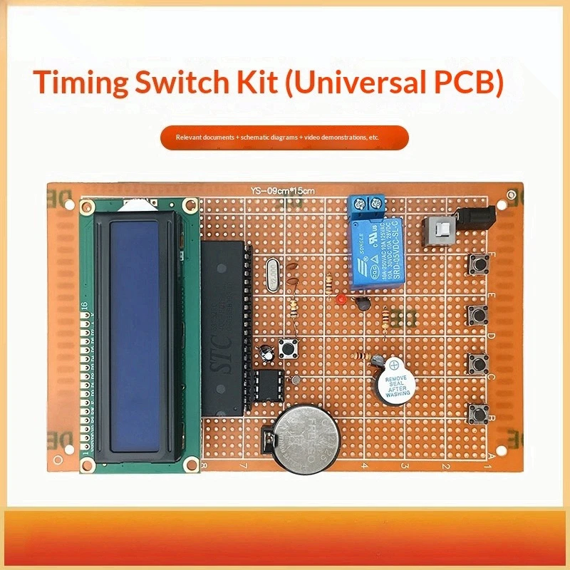 51 Single Chip Universal Board Intelligent Timing Control Electronic Assembly