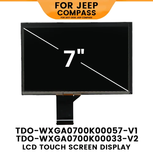 Imagen 1 del producto Pantalla LCD de 7 pulgadas para Jeep Compass 2018-2020 TDO-WXGA0700K00057-V1 TDO-WXGA0700K00033-V2 Radio de pantalla de navegación para coche
