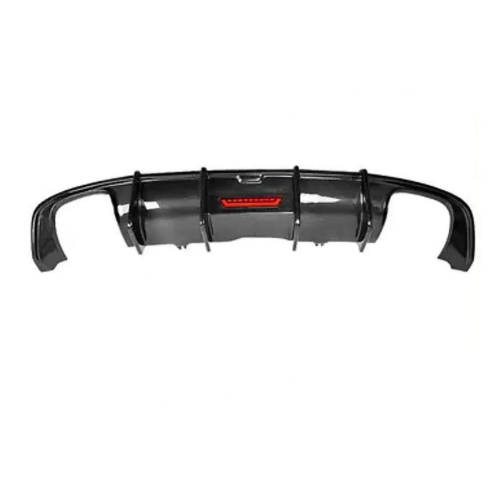 

JIACHE для Audi A5 Sline S5 Sport 2017-2020 задний диффузор из углеродного волокна, сплиттер со светодиодной подсветкой, защита бампера, спойлер сзади