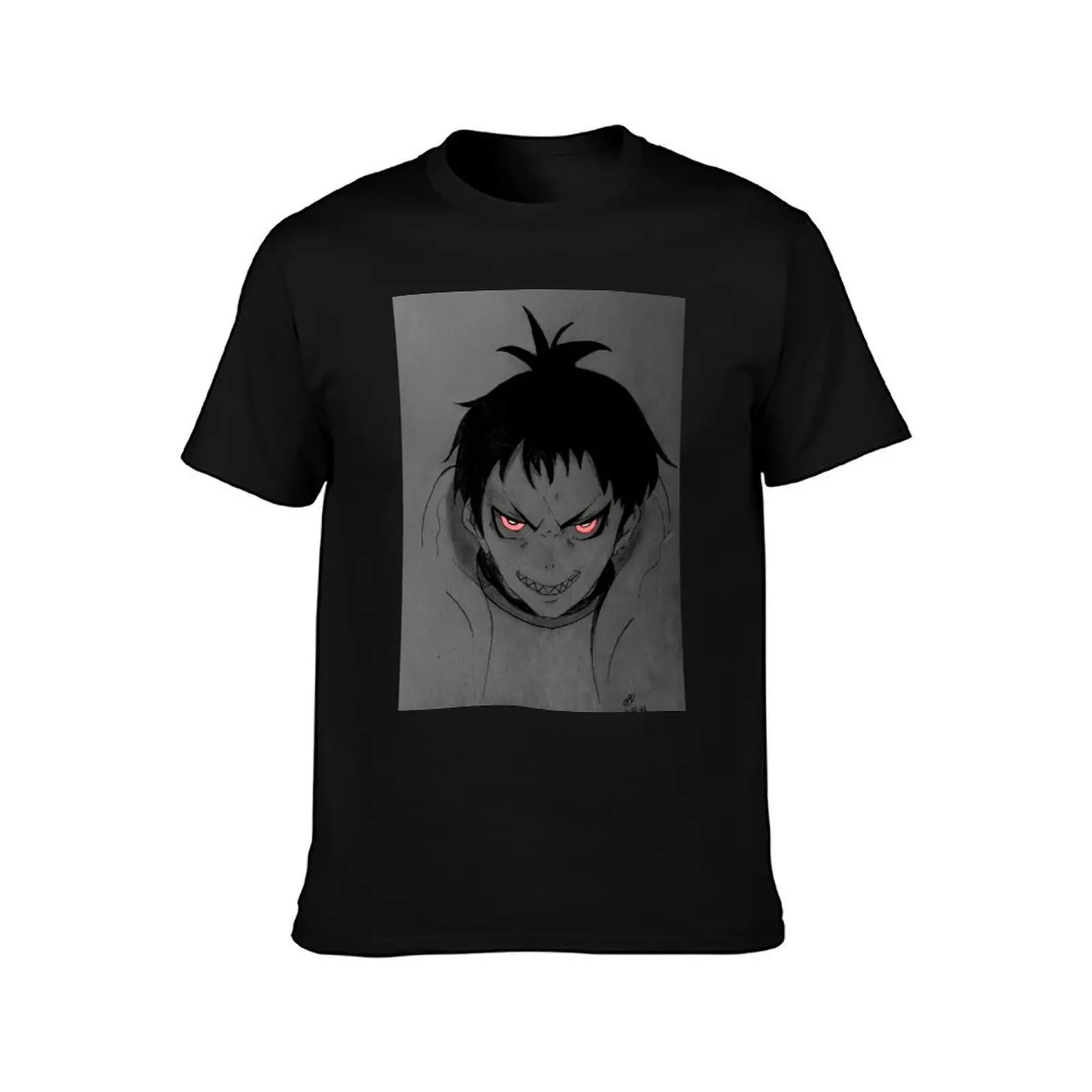 Shinra Kusakabe Glow Art T-Shirt Basic Lightweight Short Sleeve Tee