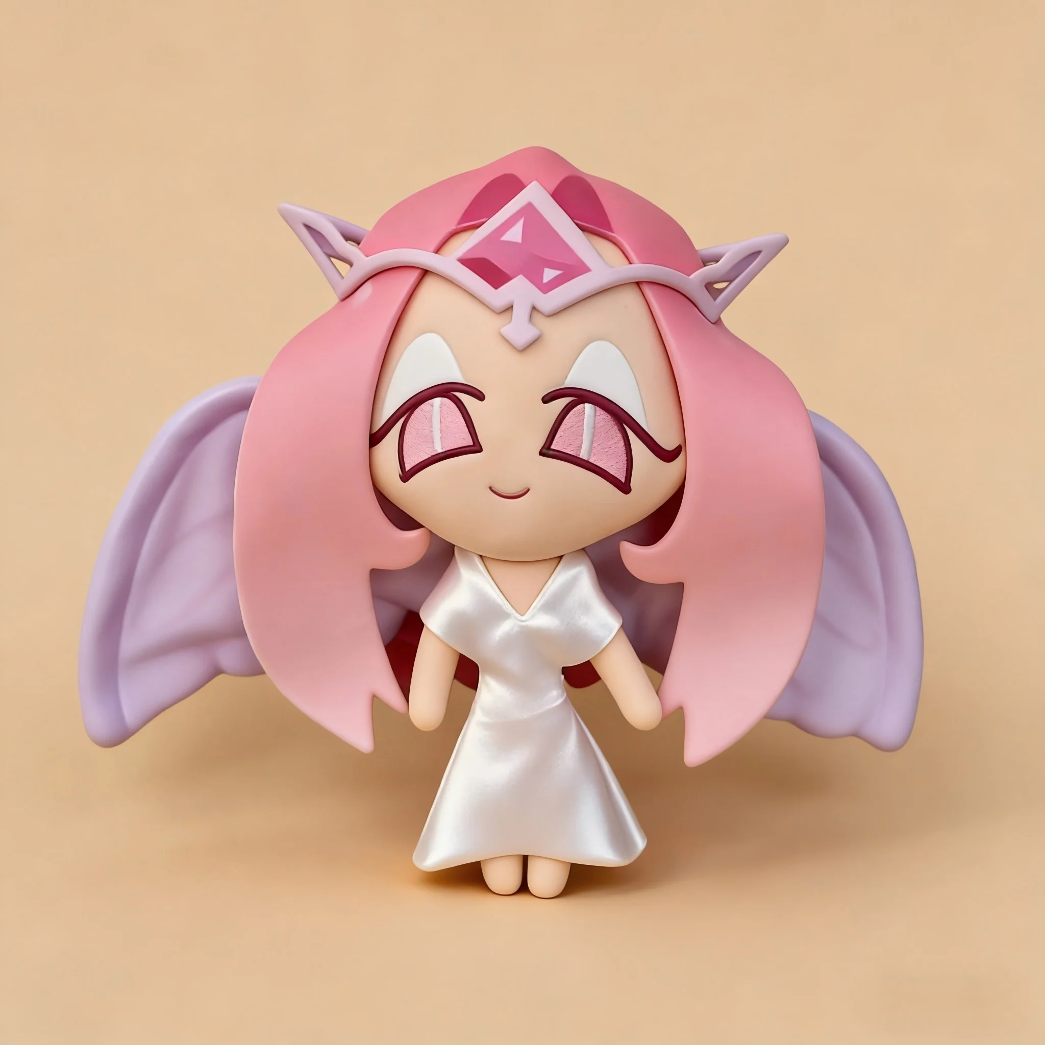 

Cute Cookie Run Kingdom Pink Choco Fairy Plush Doll Soft Stuffed Anime Character Toy with Wings Kawaii Game Figure Pendant Gift