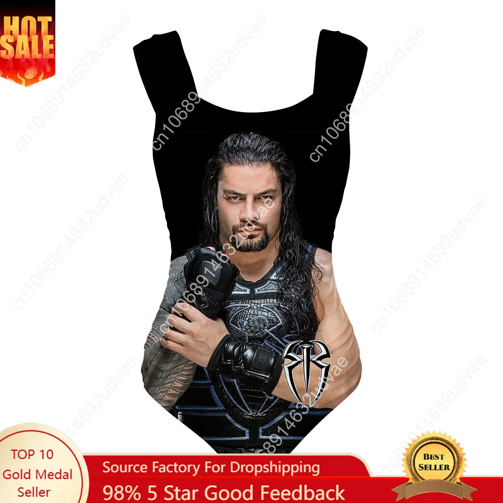 ملابس سباحة رومان رينز بحمالات عريضة للنساء، بدلات استحمام مخصصة، ملابس سباحة مثيرة لحفلات حمام السباحة، بيكيني قابل للتخصيص، ملابس شاطئ