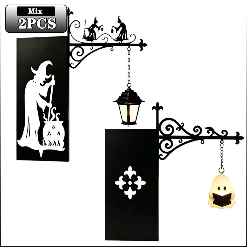 Halloween-Bibliothekslaterne, Mini-Bücherregallampe, Vintage-Hängeleuchte, Dekorative Laterne, Halloween-Geschenk für Buchliebhaber
