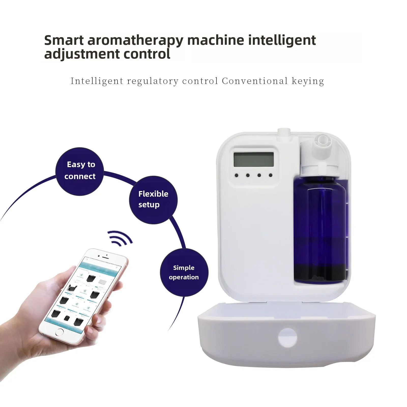 Smart Home/Commercial Aromatherapy Machine, Silent Bluetooth Timer, Large Mist, Low Power, 200ml Essential Oil Tank