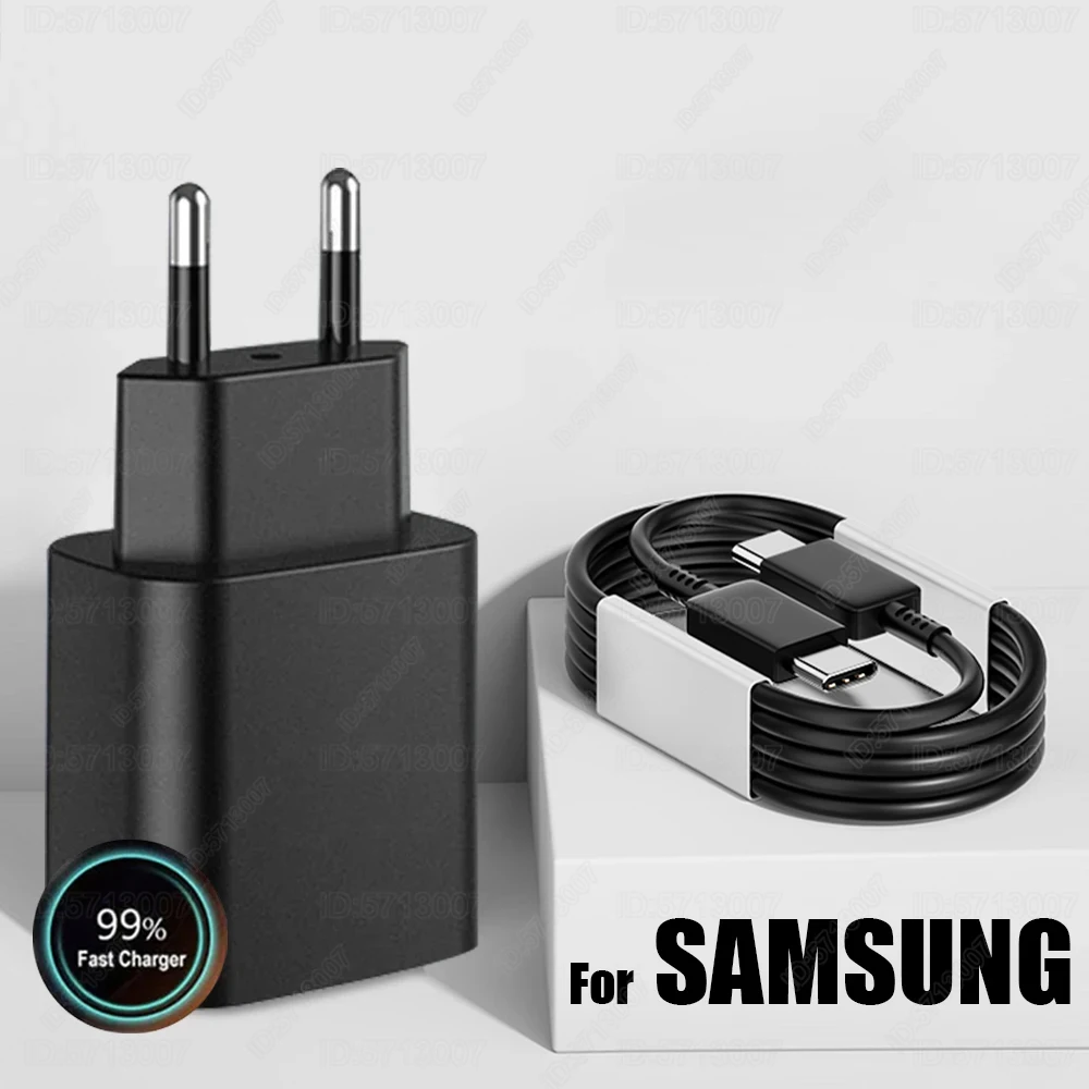 PD 45W USB C Charger Super Fast Charging Adapter For Samsung Galaxy S24 S23 S22 Ultra A54 A15 A55 5G