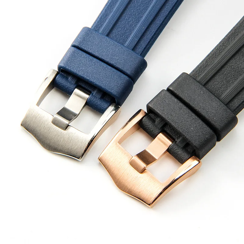 Brand Quality 20mm Soft Rubber Silicone Watch Band Buckle Grind Arenaceous Belt Special For Omega strap For Seamaster 300