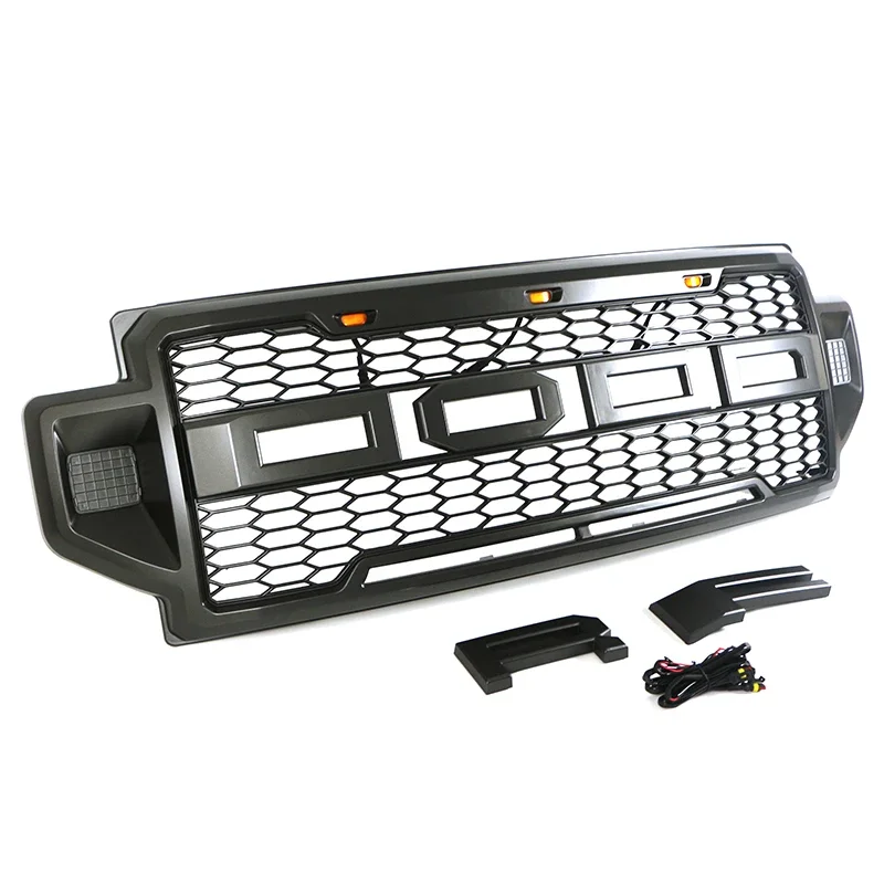 

2022 New Style Front Bumper Grille With Three Amber Led Lights FIT FOR FORD F250 350