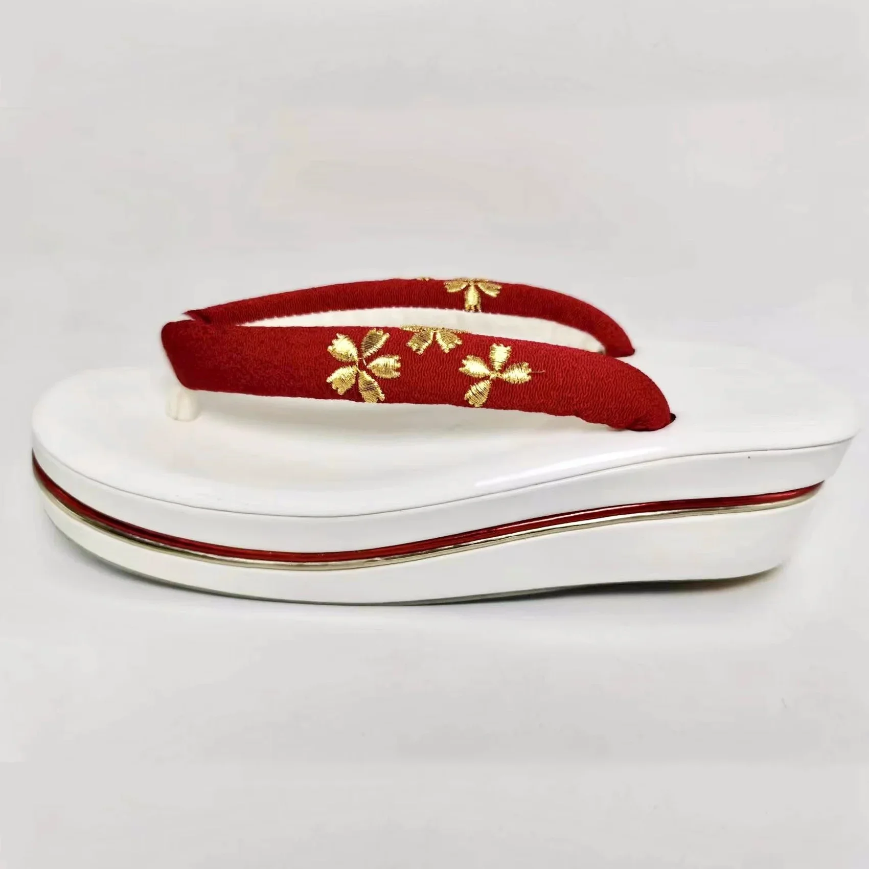 

Women's Mid Heel Flip Flops Kimono Geta Summer Outdoor Slippers Cosplay Shoes