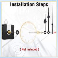 -A60I 4 Set 32Mm Long Shaft DIY Quartz Clock Movement Mechanism With 5 Different Pairs Hands Wall Clock Repair Parts