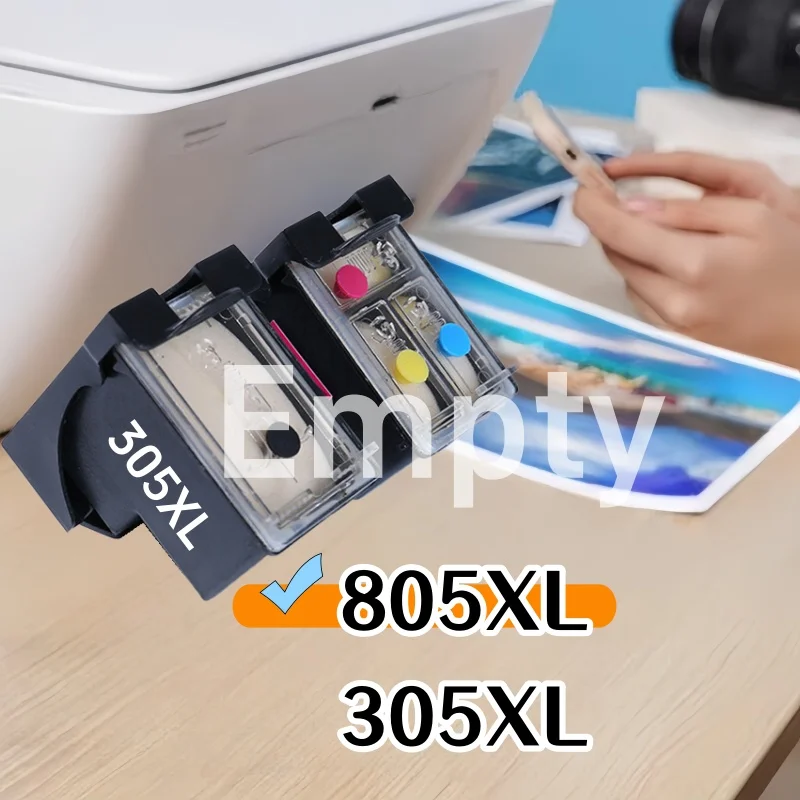 

Совместимый пустой перезаправляемый картридж для HP805 HP 305XL HP 653XL HP 667XL для серии DeskJet Plus 4100 4110 4120