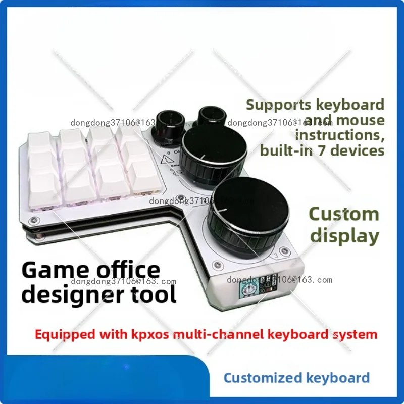 

Двухрежимный дисплей Bluetooth KPX6B, механическая клавиатура, беспроводная пользовательская четырехручная дизайнерская программирующая настройка
