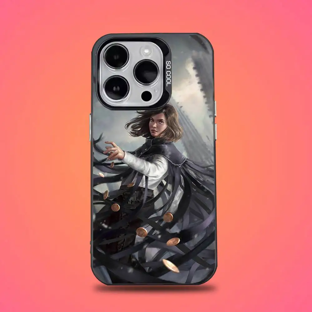 Чехол для телефона M-Mistborn T-Trilogy Vin для iPhone 16,15,14,13,12,11, Mini, Pro, E, SE4, XS, MAX Black Candy Matte Cover