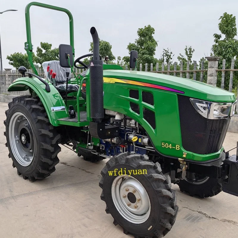 China-Made：4x4  AC Cabin 70hp farm agriculture tractor agricola traktor diesel engine trator