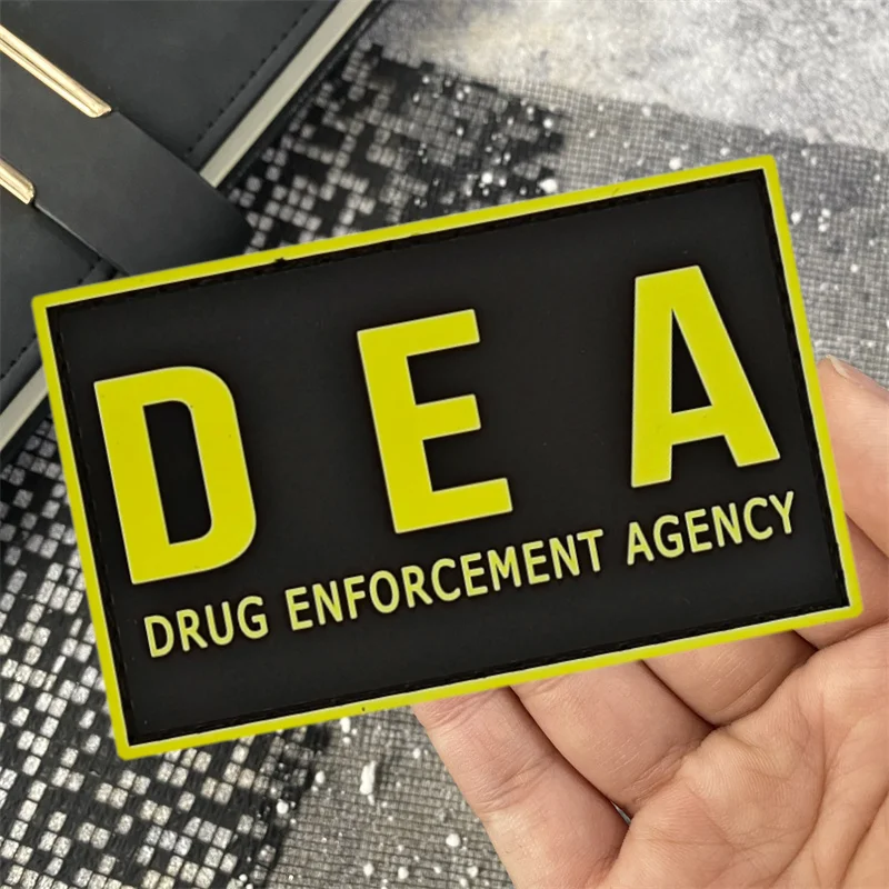 

DRUG ENFORCEMENT AGENCY 3D PVC Patch of Clothes Funny Oeteldonk Emblem Tactical Backpack Hat Accessories Hook Loop DEAMilitary