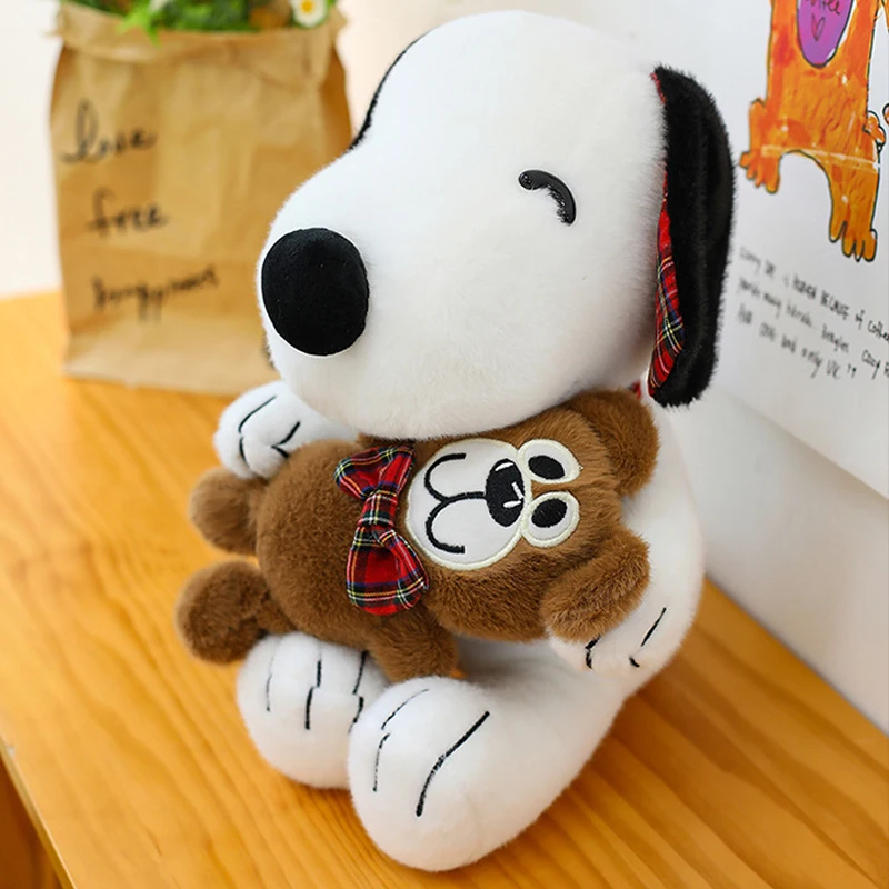 

35-55cm Plush Toys Snoopy Cartoon Plushie Anime Cute Birthday Pillow Kawaii Sofa Back Dog Doll Stuffed Gift for Childrens Xmas