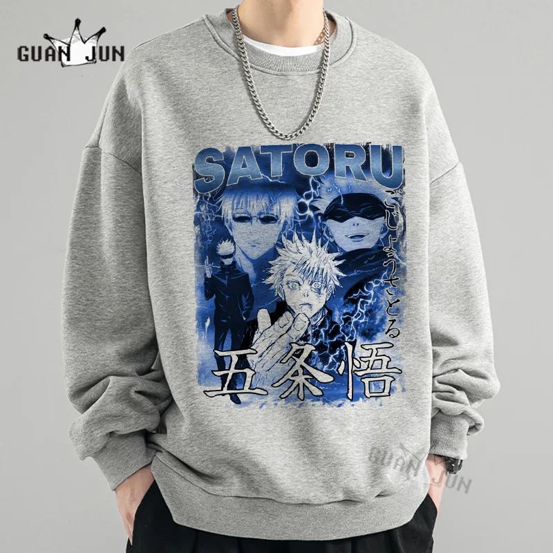 New Anime Sweatshirts Jujutsu Kaisen Men's Hoodie Harajuku Unisex Fashion Casual Hoody Male Streetwear Satoru Gojo manga Tops