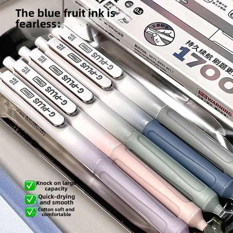 أقلام حبر جل للامتحان من تيودنت 0.5 مللي متر أقلام محايدة للكتابة باللون الأسود نوع الصحافة مجموعة أدوات مكتبية للدراسة عناصر رائجة البيع