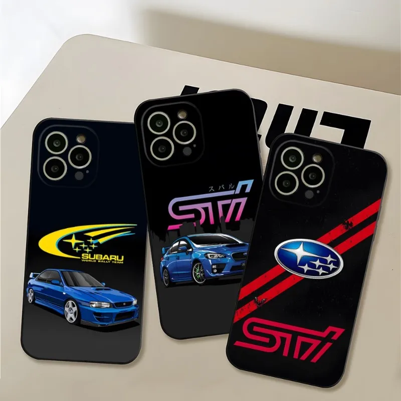 JDM Subaru WRX Sti Logo luksusowa obudowa telefonu Apple Iphone 14 Pro Max 12 Mini 11 13 Xr X Xs 6s 7 8 Plus tylna obudowa