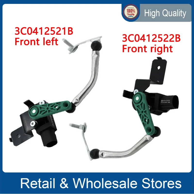 Front Left/Right Car Headlight Level Sensor 3C0412521B 3C0412522B for VW Golf Tiguan Passat CC EOS Rabbit GTI 3C0 412 521 B