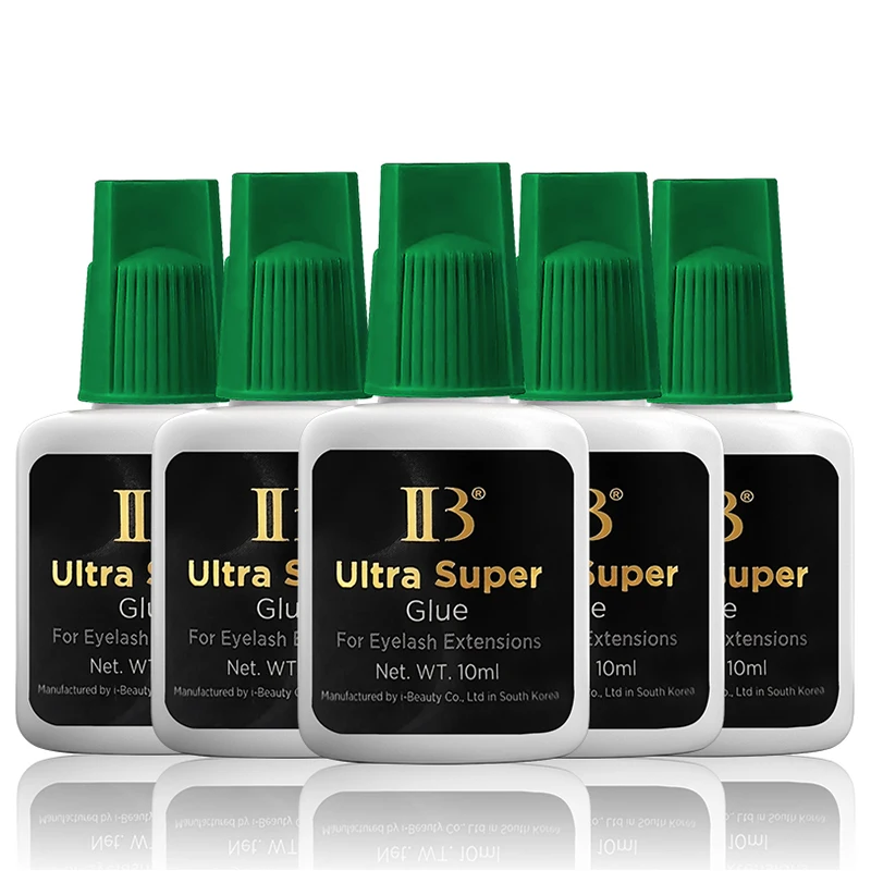 1 bouteille IBeauty Ultra Super fournitures colle Extensions de cils individuelles à séchage rapide bouchon vert IB 5ml faux Colas outils de maquillage