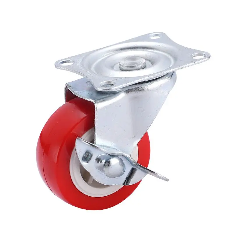 4 Pcs/Lot 1.25 Inch Silent Swivel Caster Trolley Wheels Furniture Hardware Steering Pulleys Chair Directional /Universal/Brake