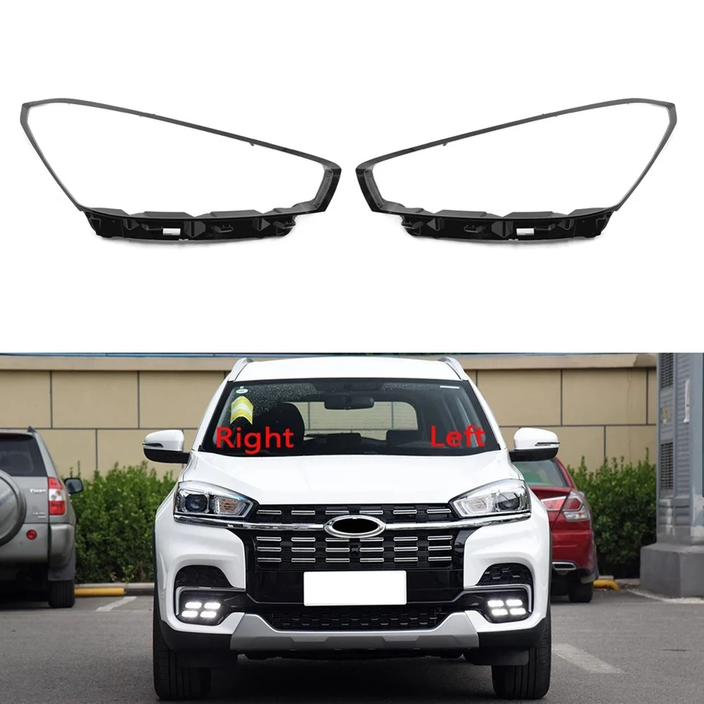 Car Left Headlight Shell Lamp Shade Transparent Lens Cover Headlight Cover for Chery Tiggo 8 2018 2019