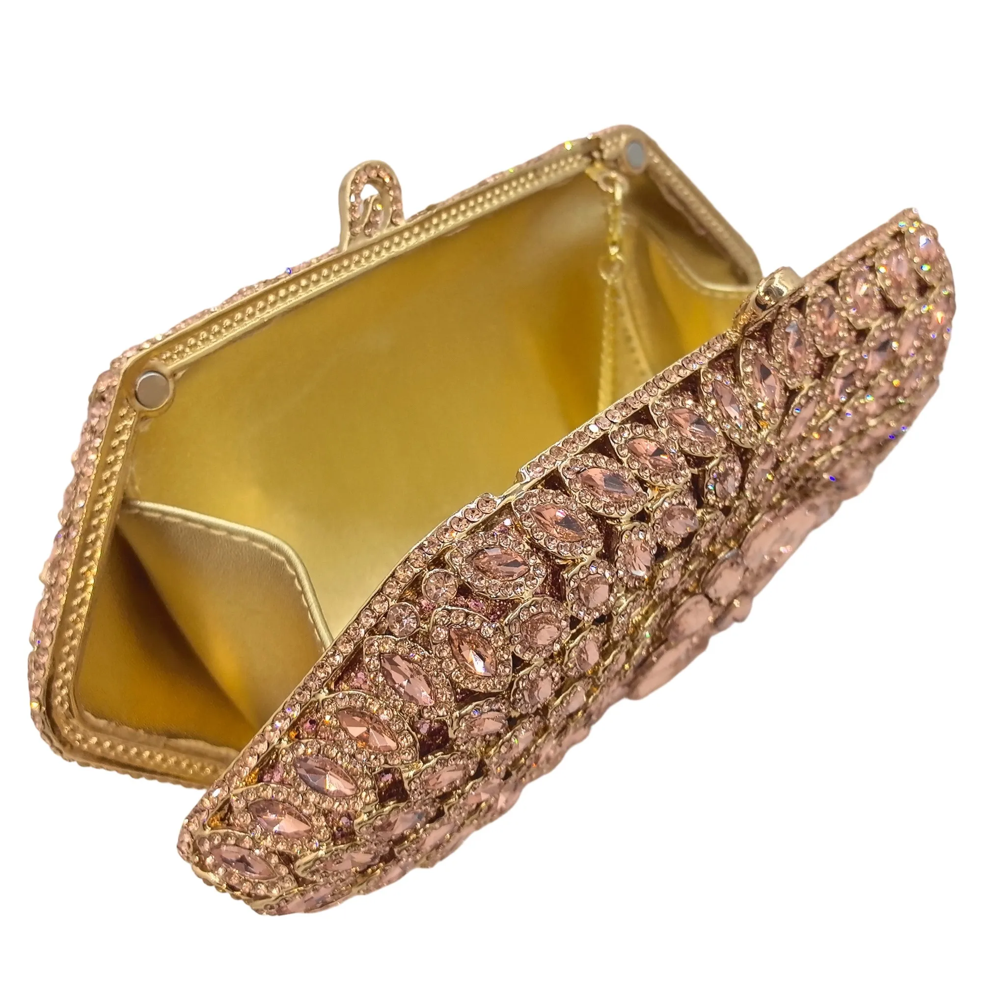 Boutique de FGG Marineblaue Kristall-Clutch-Abendtaschen, formelle Abendtaschen und Clutches für Damen, Party-Clutch-Geldbörse mit Strass – Detail 13