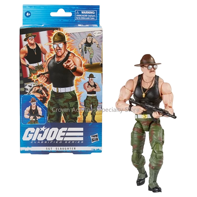 

Hasbro G.I. Joe Classified Fan Channel Sergeant Slaughter Boxed Action Figures Trendy Collectible Toys Desktop Doll Holiday Gift