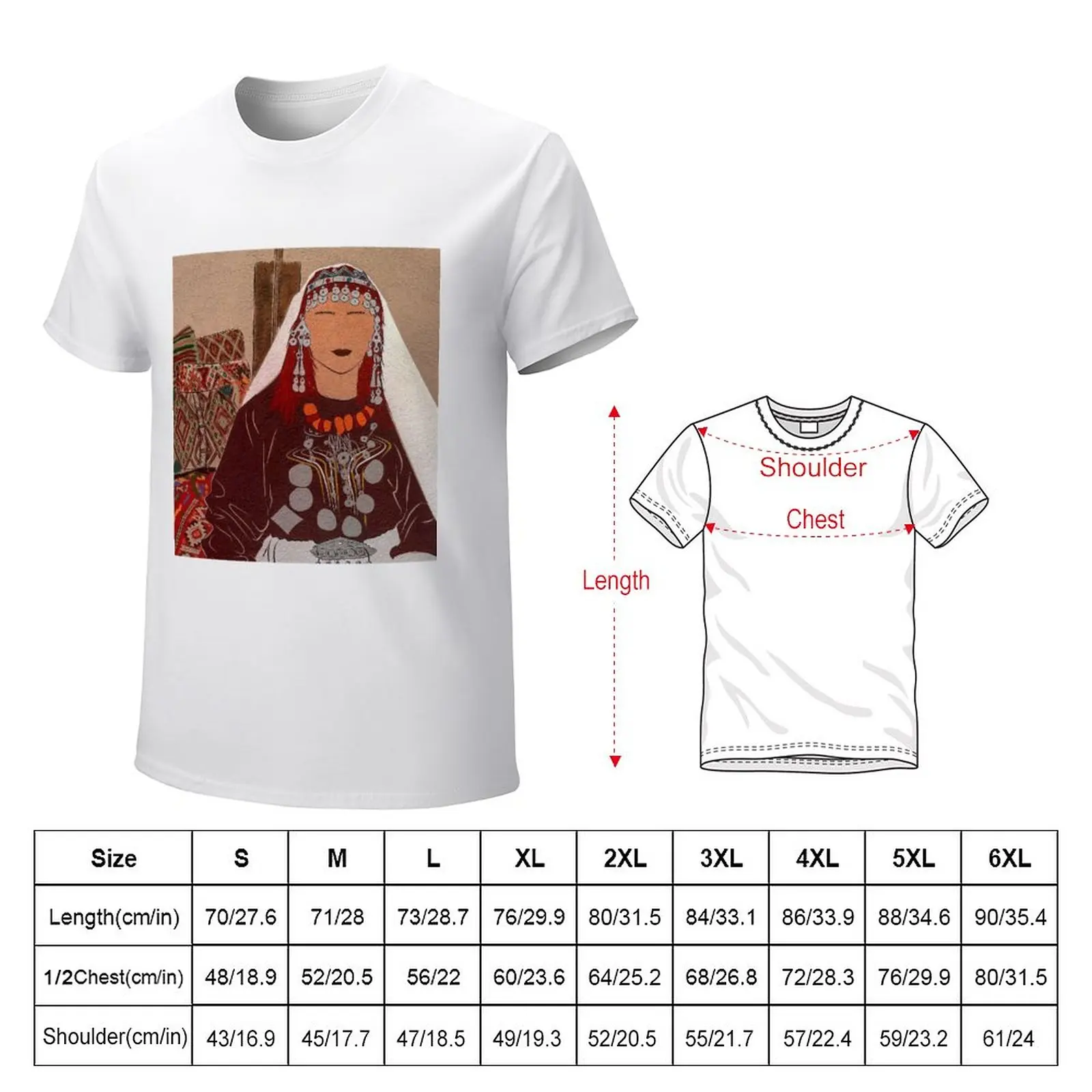 Amazigh moroccan women with traditional cloths T-Shirt Aesthetic clothing for a boy customs design your own mens clothing