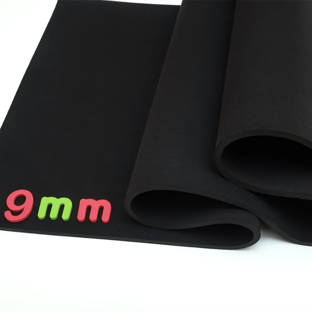 SBR Neoprene Sewing Fabric Waterproof Windproof Shockproof Wetsuit Ultra Thick 9mm Wholesale Any Size Stretch Plain