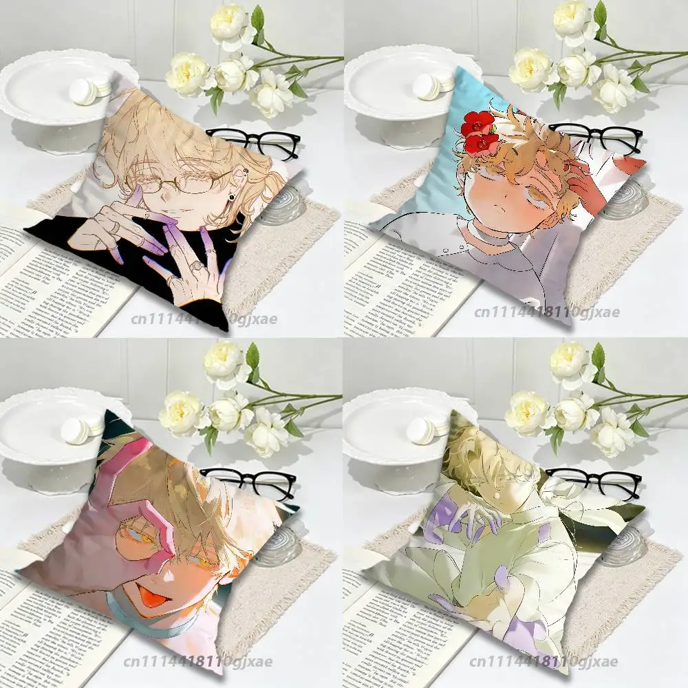 Anime Merch Collectible Pillow Case Living Room Sofa Cushion Cover Suitable A-Alien Stage Luka For Home Bedroom Room Decoration