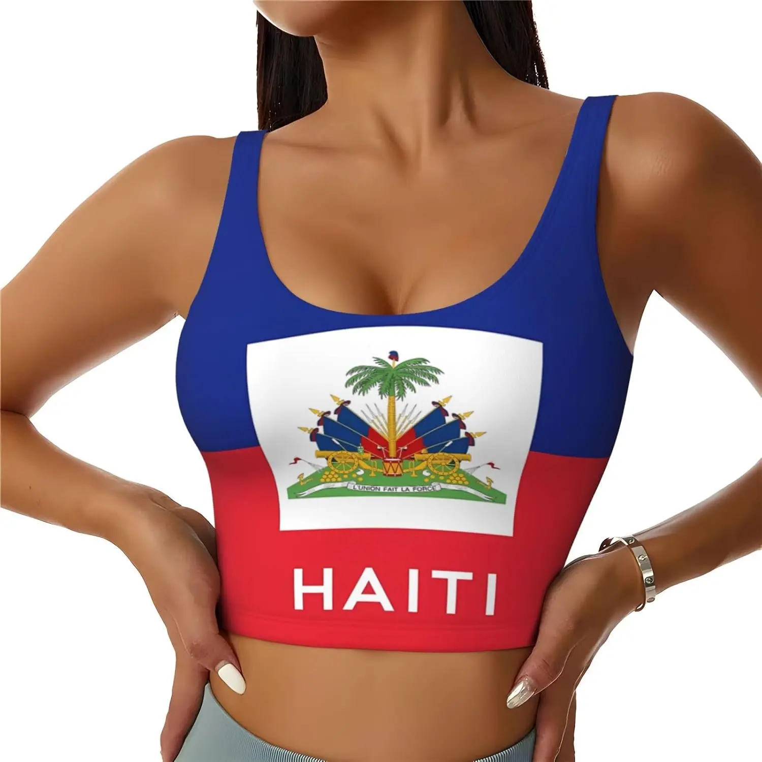 Custom Top Women Sports Bras Scoop Neck Yoga Crop Tank Tops U Back Fitness Exercise Workout Running Top Removable Pads Outfits
