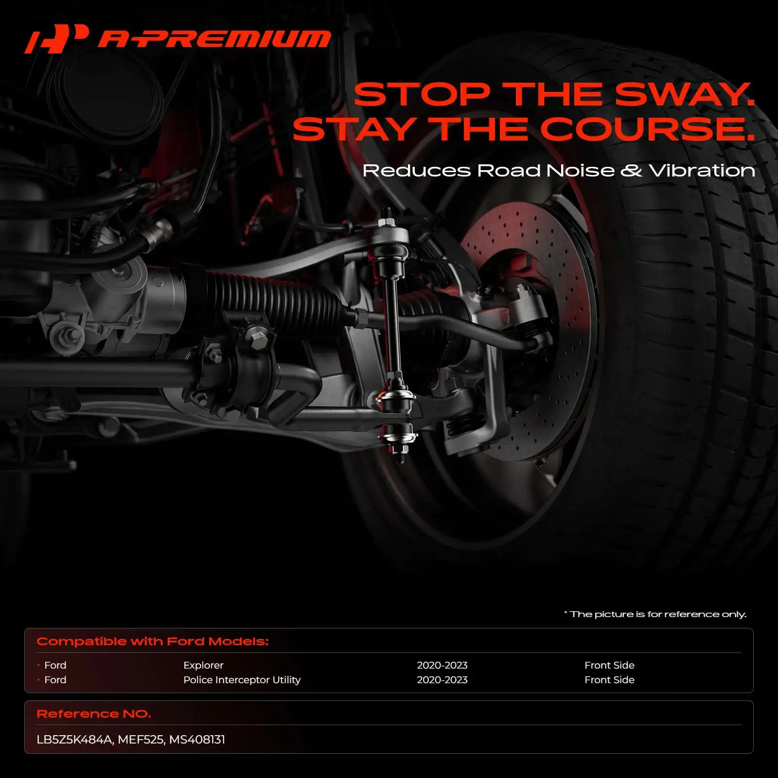 A-Premium 2x Front Stabilizer Bar Link for Ford Explorer Police Interceptor Utility 2020-2023