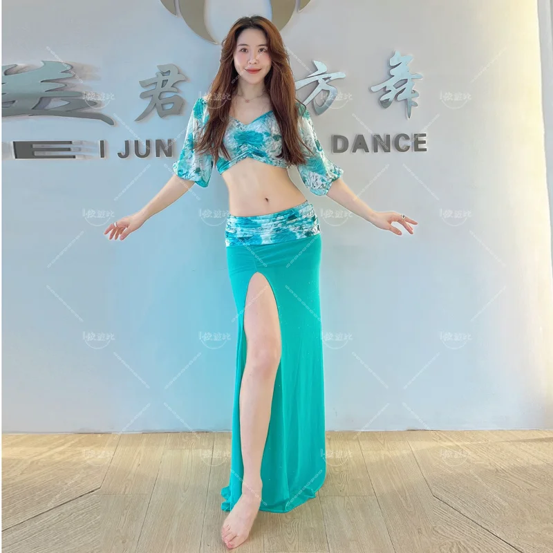 Belly Dance Long Skirt Set Performance Stage Dance Suit Carnaval Disfraces Adults Sexy Indian Clothes Fantasia Feminina Adulta